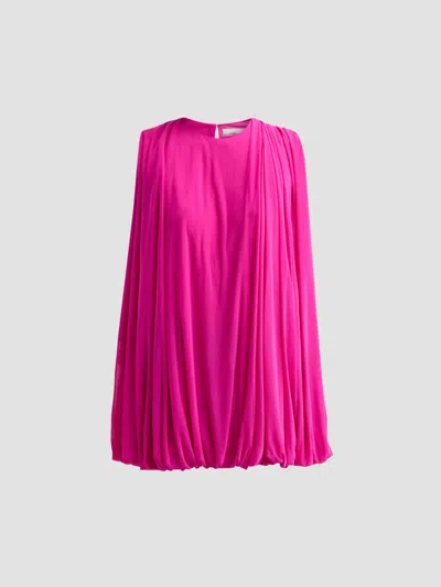 Ronny Kobo Women's Kenni Pleated Shift Mini Dress In Pink