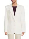 Ronny Kobo Women's Klover Oversized Linen Blazer In White