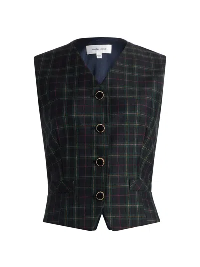 Ronny Kobo Women's Lily Plaid Vest
