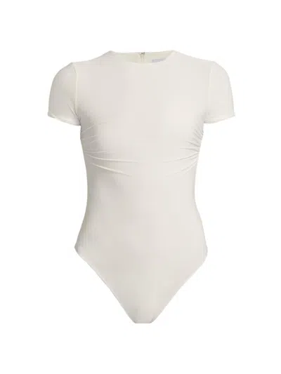 Ronny Kobo Women's Rae Jewel Neck Bodysuit In Multi