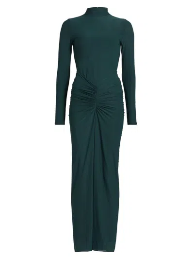 Ronny Kobo Women's Scorpio Gathered Jersey Maxi Dress In Blue