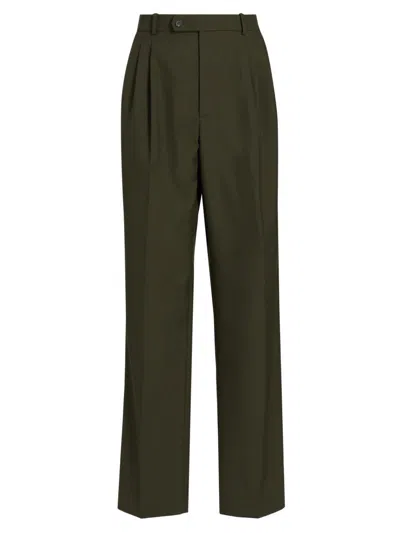 Ronny Kobo Women's Soprano Wool-blend Pants In Green
