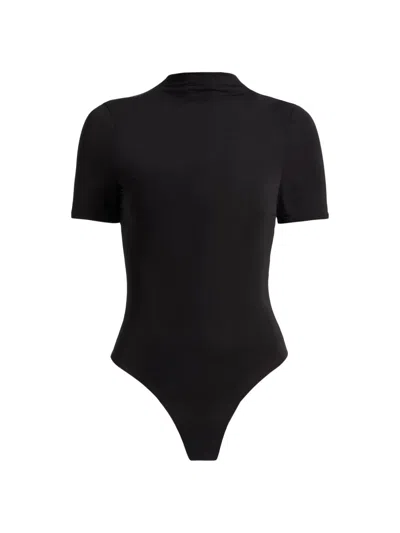 Ronny Kobo Women's Tommy Mock Turtleneck Bodysuit In Black