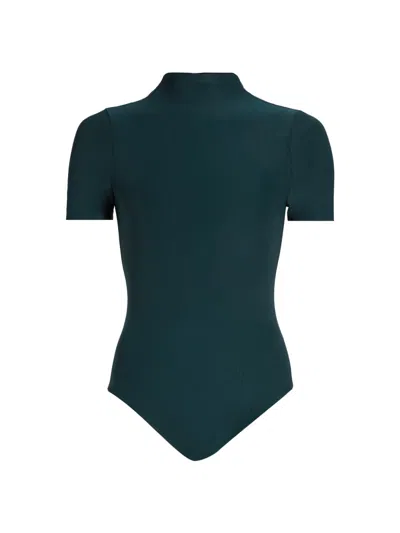 Ronny Kobo Tommy Stretch-jersey Bodysuit In Blue
