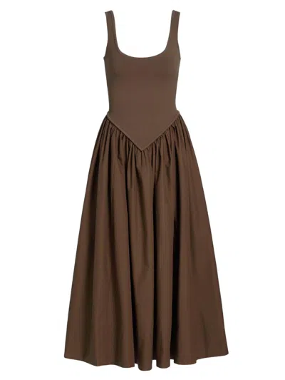 Ronny Kobo Women's Verda Knit Midi-dress In Brown