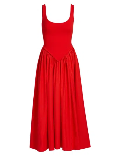 Ronny Kobo Women's Verda Knit Midi-dress In Red