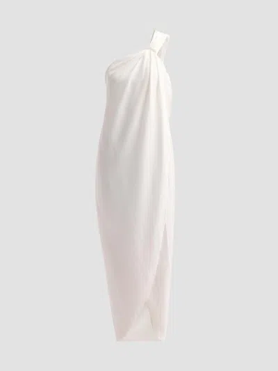 Ronny Kobo Women's Xaden Knotted One-shoulder Maxi Dress In White