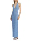 Ronny Kobo Yael Knit Maxi Dress In Cornflower