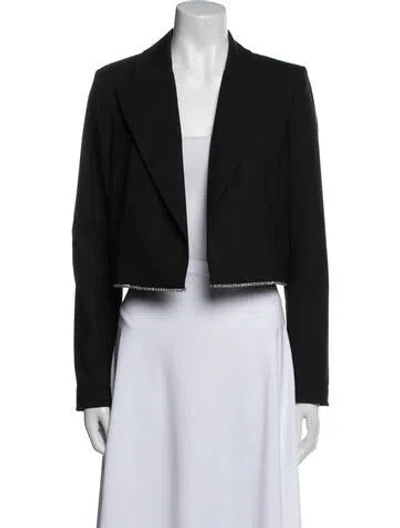 Pre-owned Ronny Kobo Wool Evening Jacket In Black