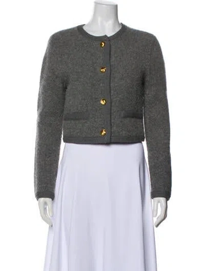 Pre-owned Ronny Kobo Wool Evening Jacket In Gray