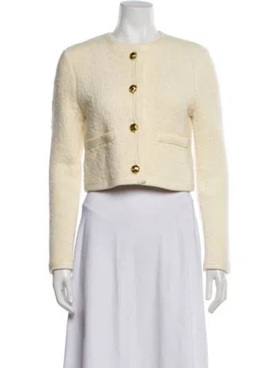 Pre-owned Ronny Kobo Wool Evening Jacket In Neutral