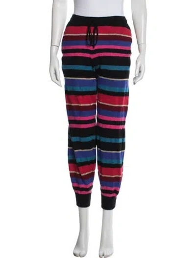 Pre-owned Ronny Kobo Wool Striped Sweatpants In Multicolor