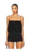 Ronny Kobo X Revolve Carlton Top In Black