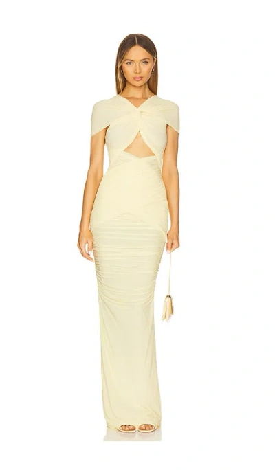 Ronny Kobo X Revolve Nasha Dress In Butter Yellow