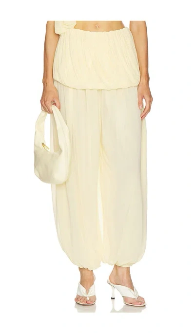Ronny Kobo X Revolve Willa Pant In Neutral