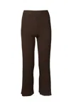 Ronny Kobo Xiomara Knit Pant In Espresso In Brown