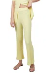 Ronny Kobo Xiomara Knit Pant In Pale Yellow