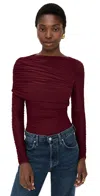 Ronny Kobo Zarina Bodysuit Port In Red