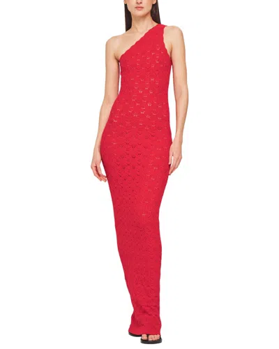 Ronny Kobo Zelda Knit Dress In Fiery Red