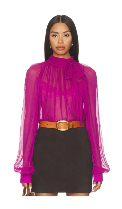 Ronny Kobo Zenia Blouse In Pink