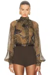 Ronny Kobo Zenia Top In Brown