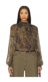 Ronny Kobo Zenia Top In Brown