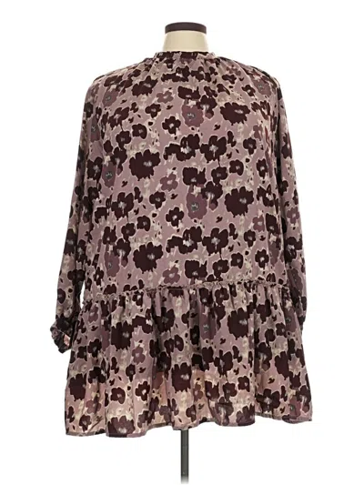 Pre-owned Roolee 3/4 Sleeve Blouse In Brown