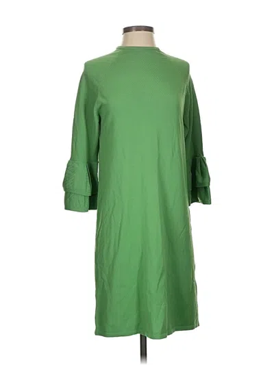 Pre-owned Roolee 3/4 Sleeve Top Green Boatneck Tops