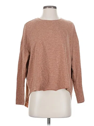 Pre-owned Roolee 3/4 Sleeve T-shirt In Brown