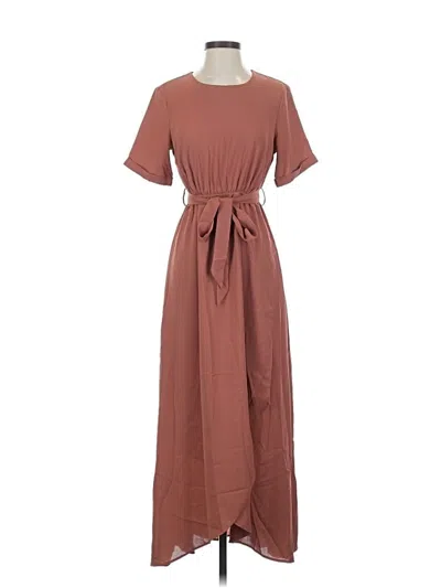 Pre-owned Roolee Casual Dress In Brown