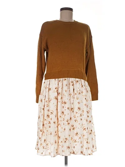 Pre-owned Roolee Casual Dress In Brown