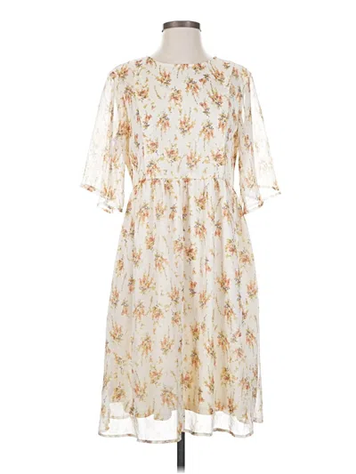 Pre-owned Roolee Casual Dress In Ivory