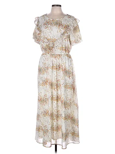 Pre-owned Roolee Casual Dress In White