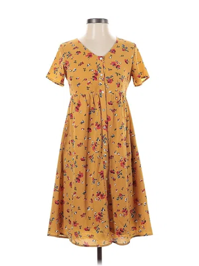 Pre-owned Roolee Casual Dress In Yellow