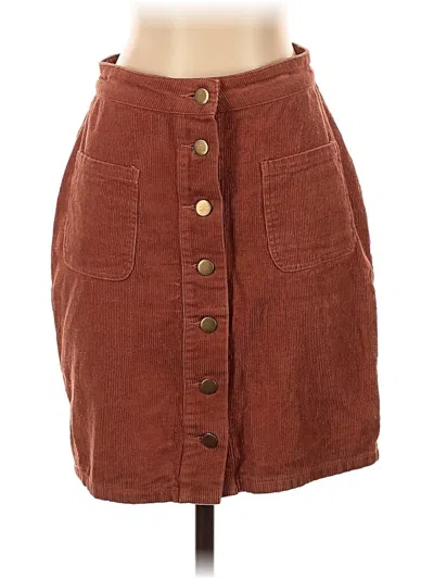 Pre-owned Roolee Casual Skirt In Brown