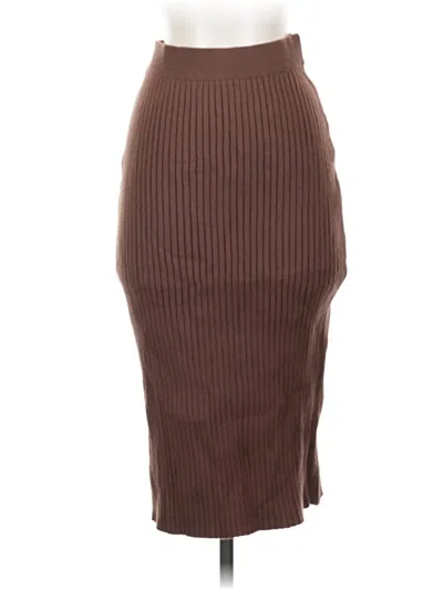 Pre-owned Roolee Casual Skirt In Brown