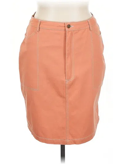 Pre-owned Roolee Casual Skirt In Orange