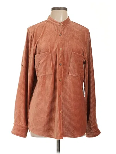 Pre-owned Roolee Long Sleeve Blouse In Brown