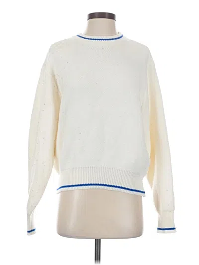 Pre-owned Roolee Pullover Sweater In White