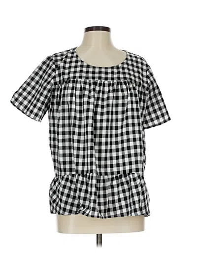 Pre-owned Roolee Short Sleeve Blouse In Black