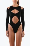 Room 24 Women's Black Elena Bodysuit In Black
