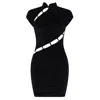 Room 24 Women's Black Lin Dress In Black