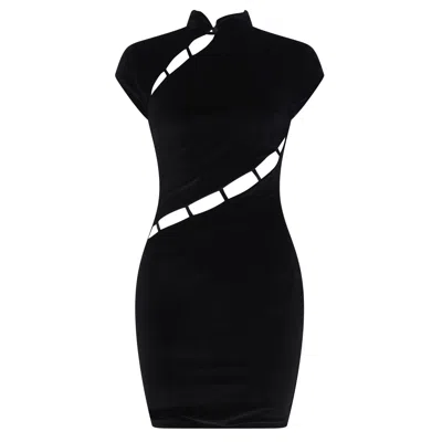Room 24 Women's Black Lin Dress