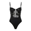 Room 24 Women's Black Lumi Bodysuit In Black