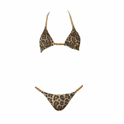 Room 24 Women's Black Stacey Top New Leopard