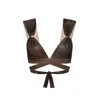 Room 24 Women's Brown Grace Top Bronze In Brown