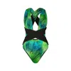 Room 24 Women's Green Rachel Jungle One Piece In Green