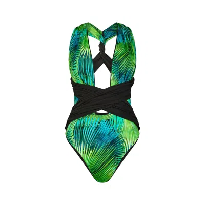 Room 24 Women's Green Rachel One Piece Print