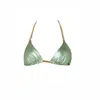 Room 24 Women's Green Stacey Top New Metallic Military In Green