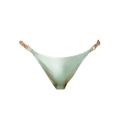 Room 24 Women's Mindy Bottom Metallic Green
